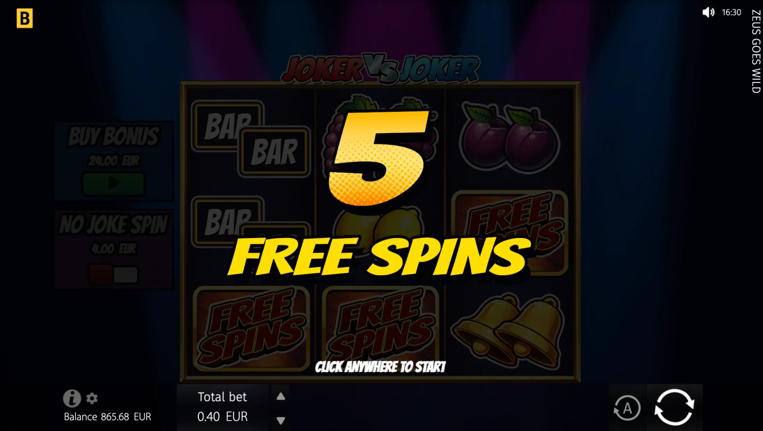 Joker vs Joker free spins